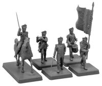 6815,  Russian Line Infantry Command Group 1812-1814,  1/72,  Zvezda