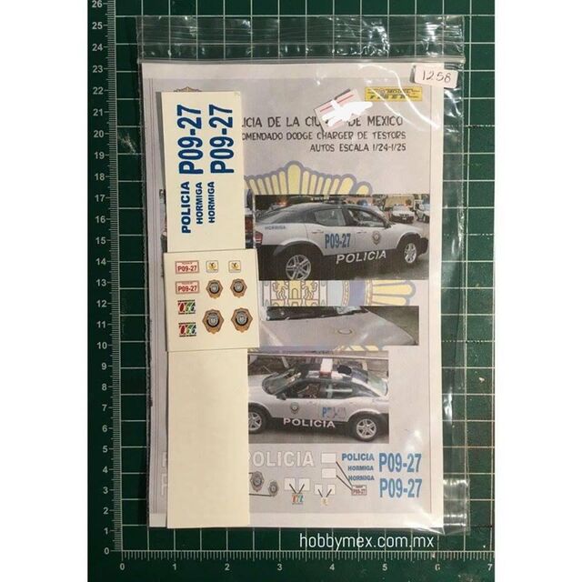 1258,  Policia de la Cd. de Mexico,1/24 - 1/25, Fiber Decals. 7