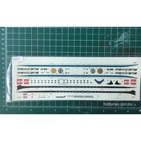 3335, Mexicana XA-NAR, 1/144, Calcomania Genericas. 9