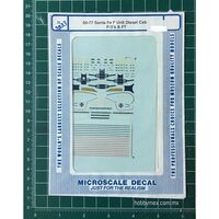 3233, 6077 Santa Fe F Unit Diesel Cab F-3's & FT, N, Microscale 1