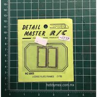 5003, License Plate Frames, 1/10. Detail Master. 