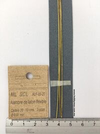 ALF-03-20, Alambre de Latón Flexible 0.91mm, ML SCL.
