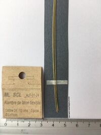 ALF-01-24, Alambre de Latón Flexible 0.61mm, ML SCL.