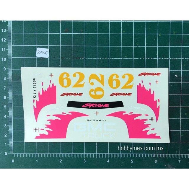 3350, SYCLONE, 1/24 1/25, Calcomanias Genericas.  7