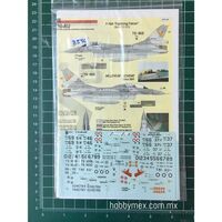 3546, F-16A "Fightning Falcon", 1/72, Calcomanias Genericas.  8