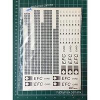 3558, EFC, Varias Escalas, Calcomanias Genericas. 1