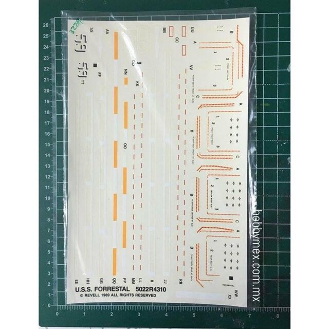3229, USS Forestal 5022R4310, 1/600, Calcomanias Genericas.  1