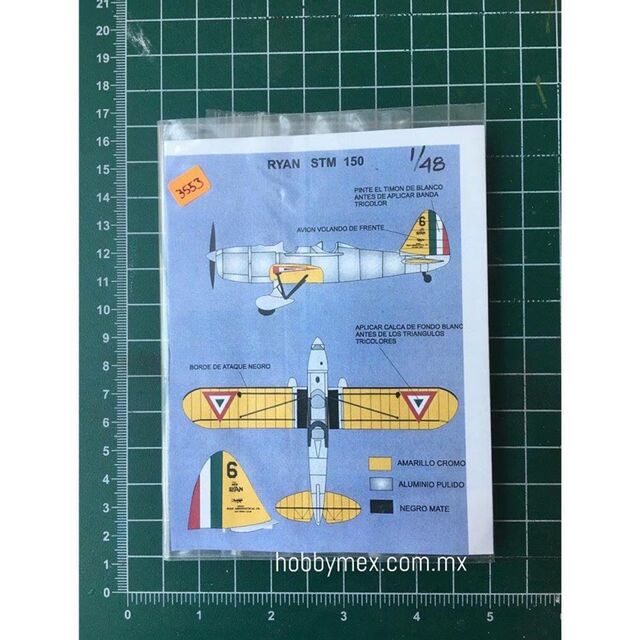 3553, Ryan STM 150, 1/48, Calcomanias Genericas. 4
