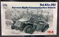 72441, Sd.Kfz.261 German Radio Communication Vehicle, 1/72, ICM.