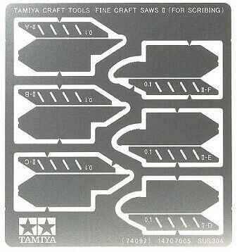 74097, Fine Craft Saws II (for Scribing), Tamiya.