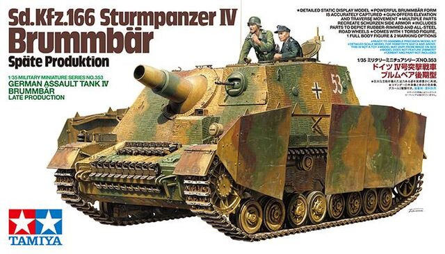 35353, Sd.Kfz.166 Sturmpanzer IV Brummbar  Spate Produktion, 1/35, Tamiya.