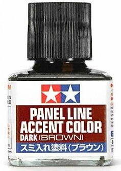 87140, Panel Line Accent Color (Dark Brown), Tamiya.