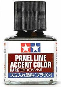 87140, Panel Line Accent Color (Dark Brown), Tamiya.