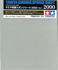 87170, Sanding Sponge Sheet 2000, Tamiya.