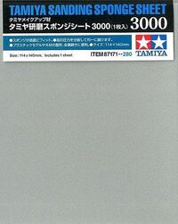 87171, Sanding Sponge Sheet 3000, Tamiya.