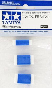 87192, Polishing Compound Sponges, Tamiya.