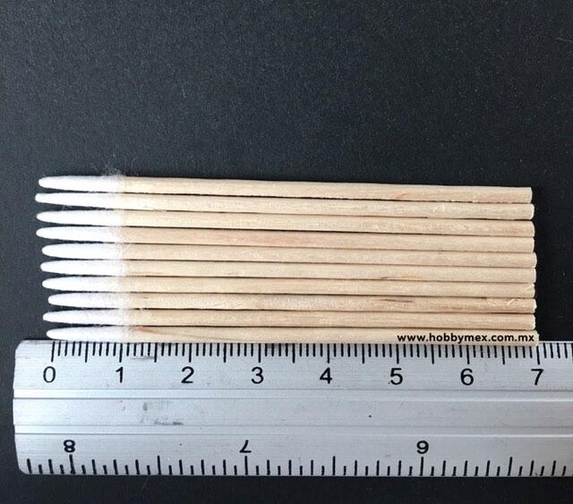 3687, Palillo con recubrimiento de algodon, Microbrush. 