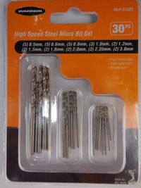 61526, Mini Drill Bits 30pcs, Warrior 