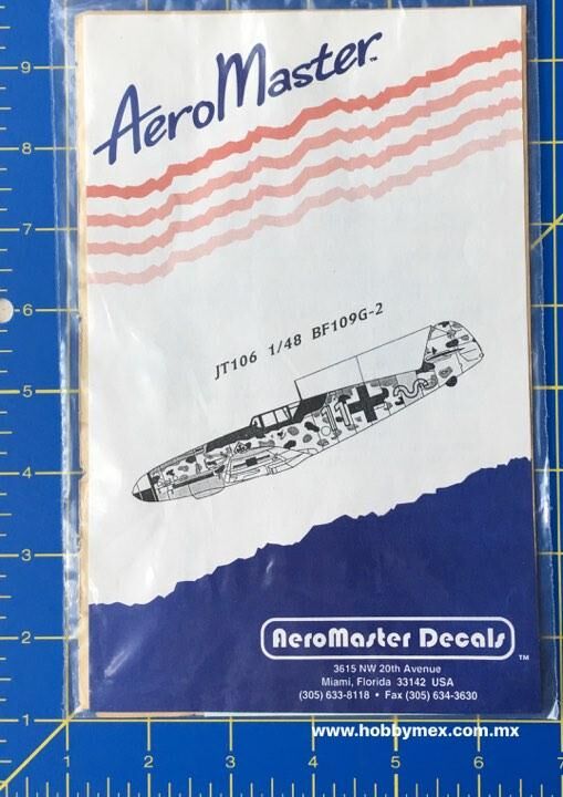 JT106, BF109G-2, 1/48, AeroMaster Decals. 5
