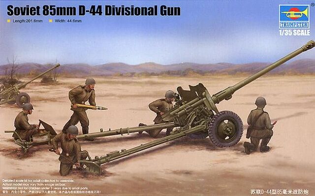 02339, Soviet 85mm D-44 Divisional Gun, 1/35, Trumpeter.