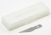 74099, Modelers Knife pro replacemente blade straight 5 pzs, Tamiya.