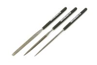 74104, Basic file set (smooth double cut), Tamiya. 