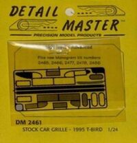 2461, Stock Car Grille 1995 T Bird, 1/24, Detail Master. 