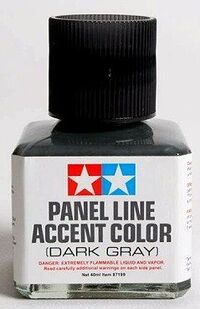 87199,  Panel Line Accent Color (Dark Grey), Tamiya.