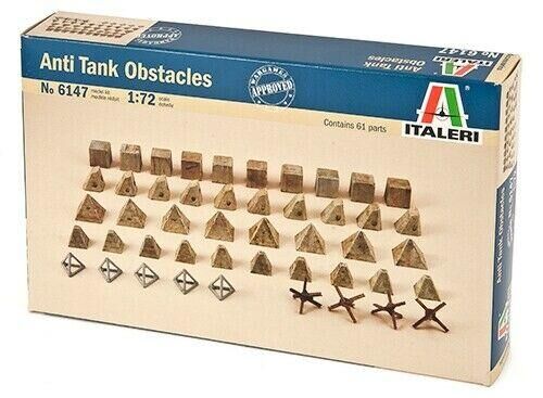 6147, Ainti Tank Obstacles, 1/72, Italeri.