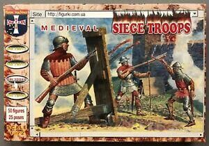 ORI72019, Medieval Sege Troops, 1/72, Haron Miniatures.