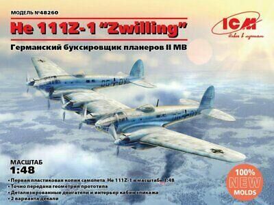 48260, He111Z-1 Zwilling, 1/48, Icm.