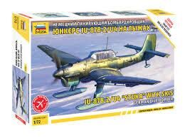 7323, JU-87B-2/U4 "Stuka" with skis, 1/72, Zvezda. 
