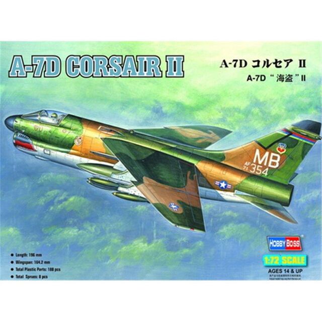870203, A-7D Corsair II, 1/72, Hobbyboss.