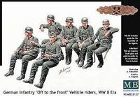 35137, German Infantry "Off to the front" Vehicle riders, WW II Era, 1/35, Master Box.