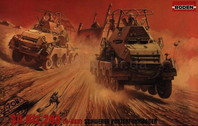 70036, Sd.Kfz.263(8-ra) Schwerer Panzerfunkwagen, 1/72, Roden.