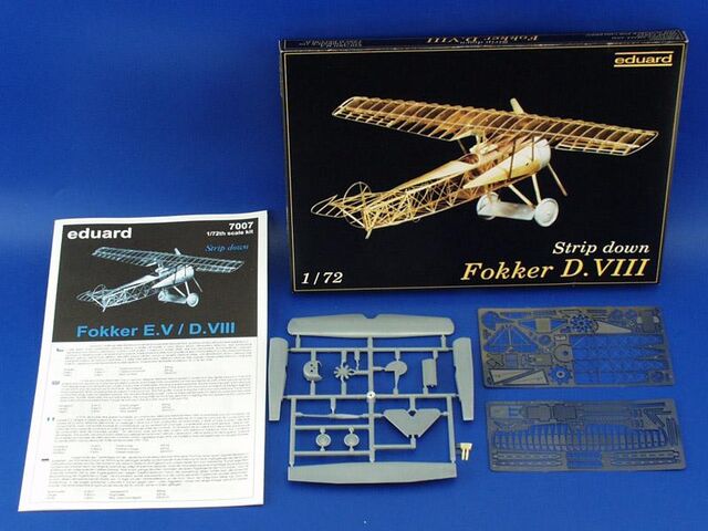 7007,  Strip Down Fokker D.VIII, 1/72, Eduard.