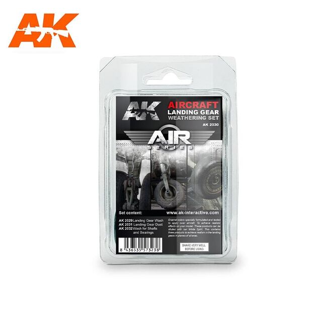 AK 2030, Aircraft Landing Gear Weathering Set, AK Interactive.
