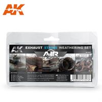 AK 2037, Exhaust Stains Weathering Set, AK Interactive.