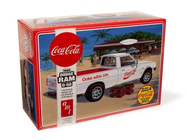 AMT1306M, Coca-Cola 1980 Dodge Ram D-50, 1/25, AMT.