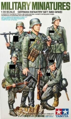 35371, Military Miniatures German Infantry Set (MID-WWI), 1/35