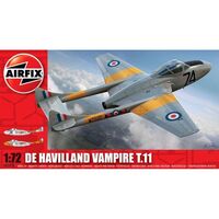 A02058, De Havilland Vampire T.11 1/72, Airfix.