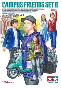 24356, Campus Friends SetII, 1/24, Tamiya.