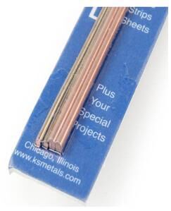 5071, Tubo de cobre moldeable de  1/16" & 3/32" x 12", Ksmetals.