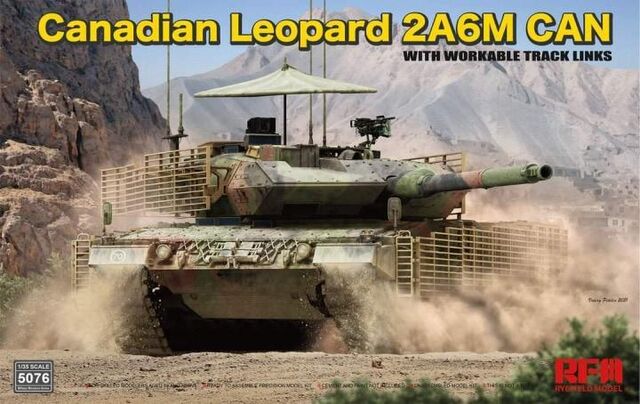 5076, Canadian Leopard 2A6M Can, 1/35, Ryefield Model.