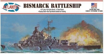 3008, Bismarck Battleship, 1/618, Atlantis.