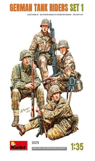 35376, German Tank Riders Set1, 1/35, MiniArt.