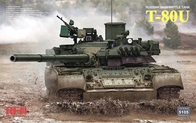 5105, T-80U, 1/35, RFM.