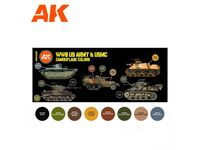 AK11668, WWII US Army & USMC Camouflage Colors, AK Interactive.