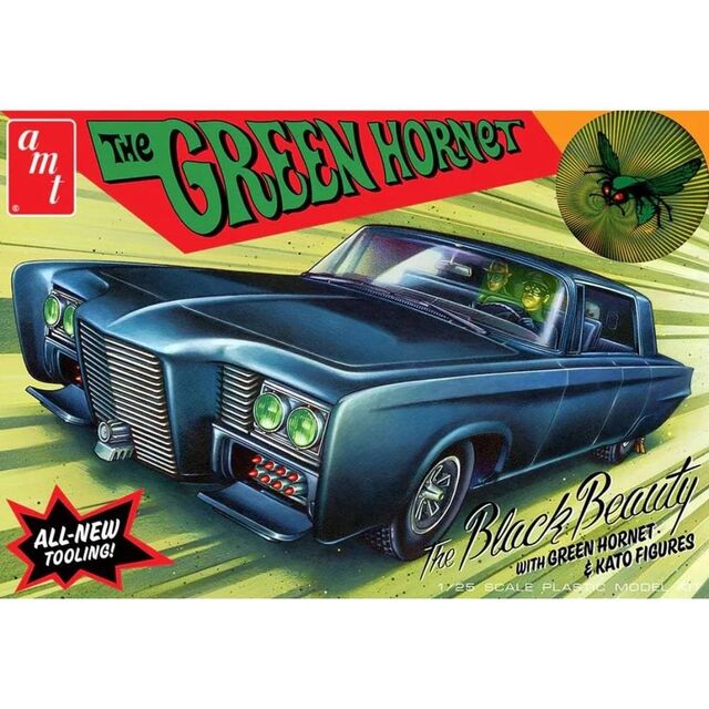 1271, The green Hornet The Black Beauty with green hornet & Kato Figures, 1/25, AMT.