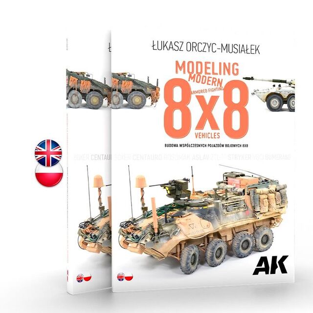 AK130017, Modeling Modern Armour Fighting Vehicles 8x8, AK Interactive.